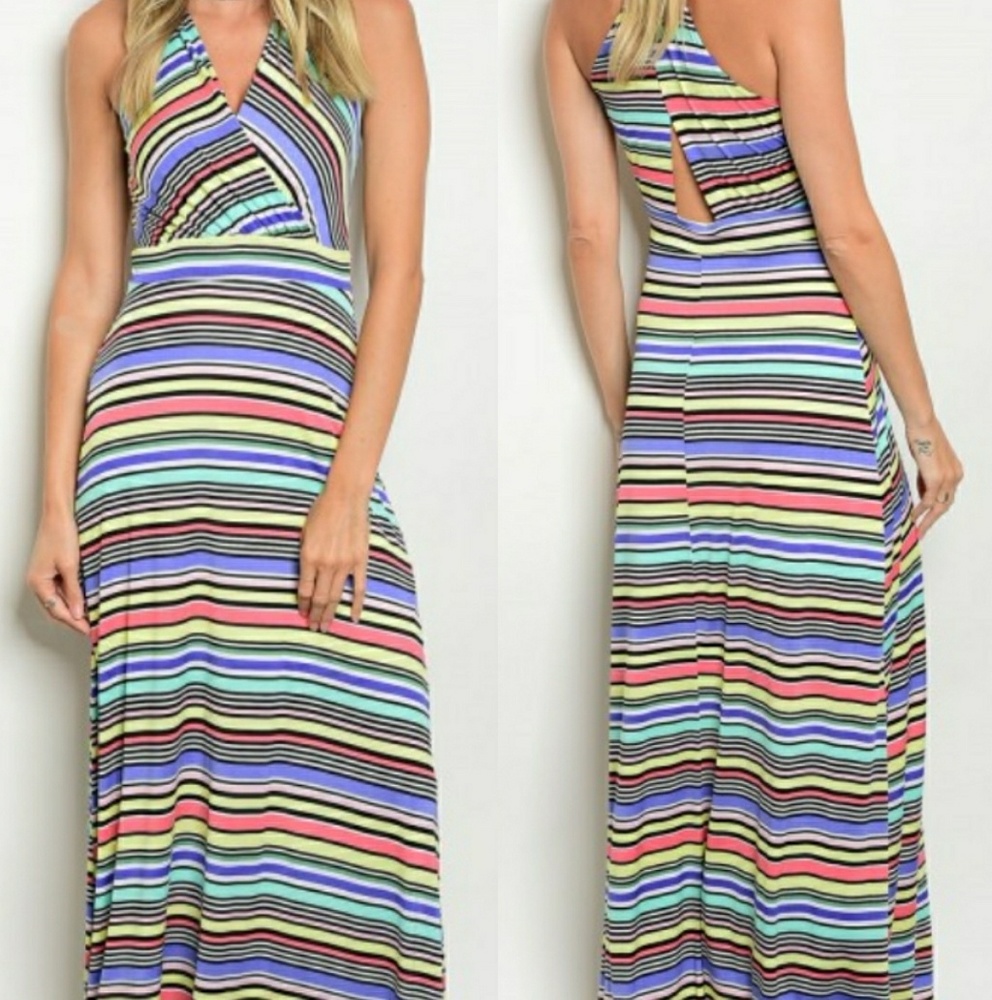 Rainbow Maxi Dress